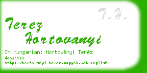 terez hortovanyi business card